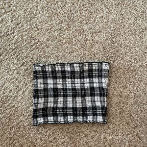 Hollister plaid tube top